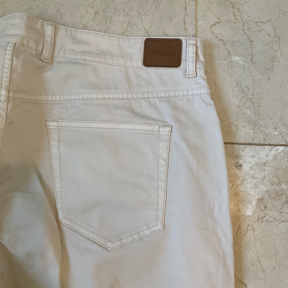 Peter Millar Five-Pocket Pant, Chinos, Cream, Men’s Size 38 x 34 - Picture 9 of 12